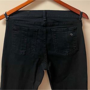 Rag & Bone High-Rise Skinny Jeans - COAL - Size 26 - Mint Condition